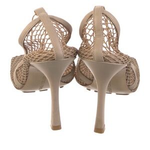 Bottega Veneta Beige Mesh Heels